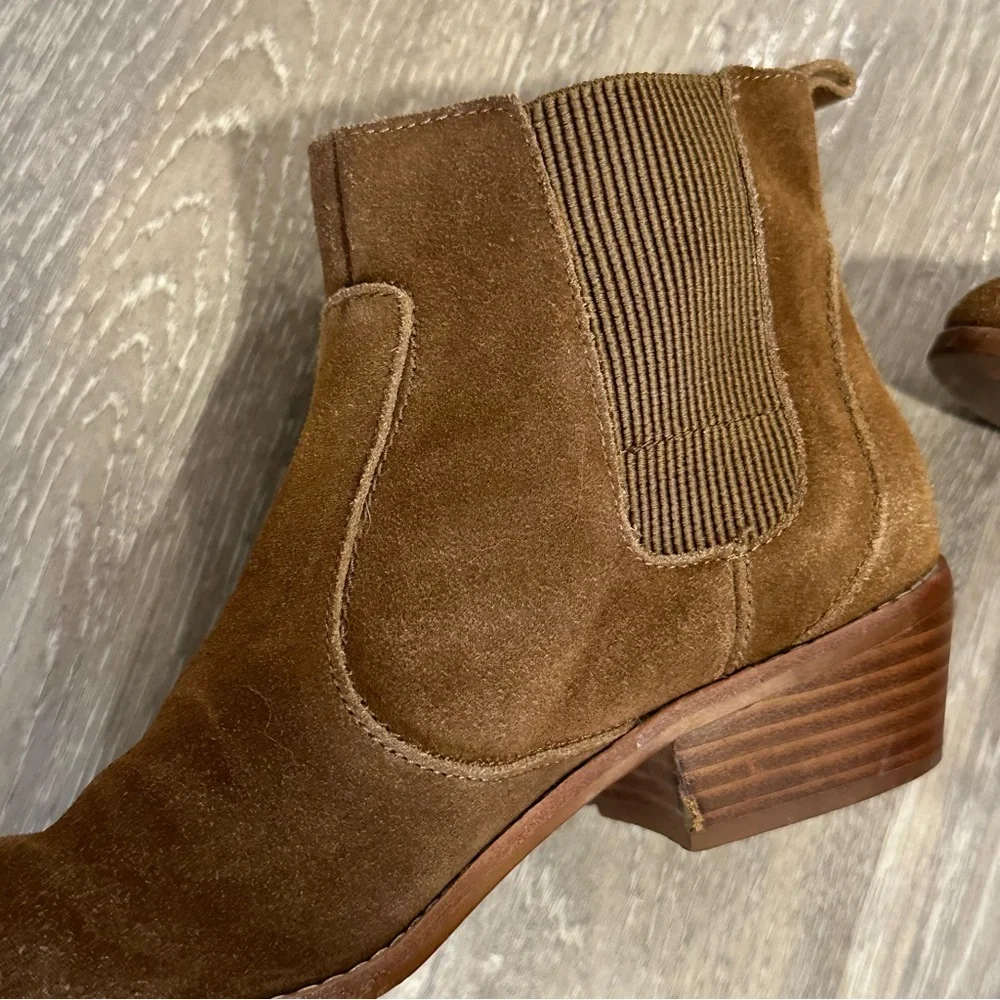 GAP Western Chelsea Boot Brown Ankle Booties - Picture 4 of 10
